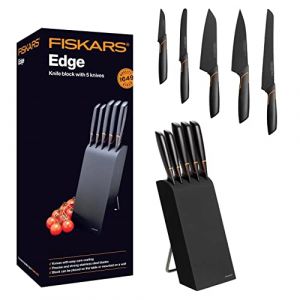 Fiskars Messerblock mit fünf Messer der Serie Edge